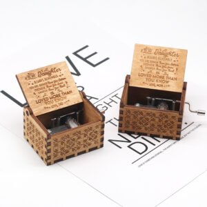 Purely handcrafted hand-cranked music box, perfect visual experience, is the best gift for gifts