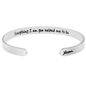 Engravable stainless steel bracelets, the best gift for mom