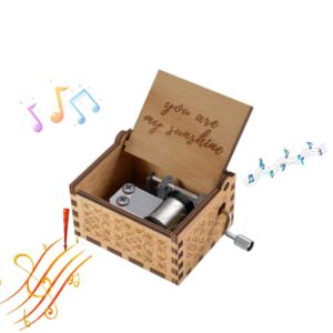 Purely handcrafted hand-cranked music box, perfect visual experience, is the best gift for gifts 